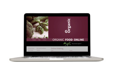 Responsive device with organic agriculture website open