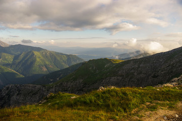 Beautiful scenery of Western Tatra mountains