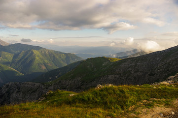 Fototapeta na wymiar Beautiful scenery of Western Tatra mountains
