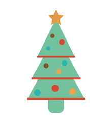 merry christmas card with decorative element vector illustration design