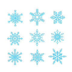 Vector of Snowflake for winter design and decoration