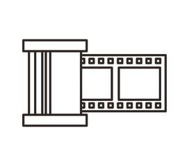 tape video record flat icon vector illustration design