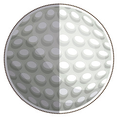 ball of golf icon. Sport hobby competition and game theme. Isolated design. Vector illustration