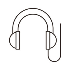 headset sound device isolated icon vector illustration design