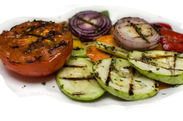 Pile Of Grilled Vegetables