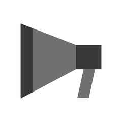 megaphone flat line icon vector illustration design