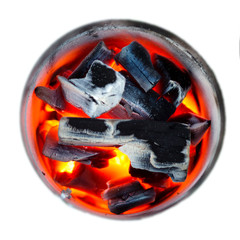 charcoal fire