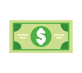 bills dollars isolated icon vector illustration design