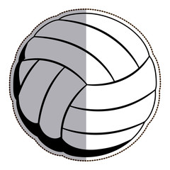 ball of volleyball icon. Sport hobby competition and game theme. Isolated design. Vector illustration