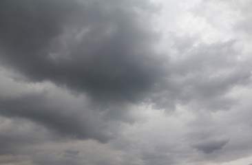 rain and black clouds