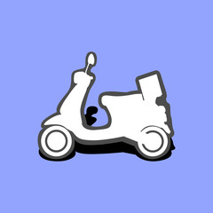 Isolated motorcycle icon