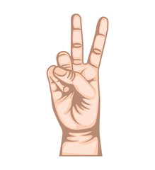 hand human symbol isolated icon vector illustration design