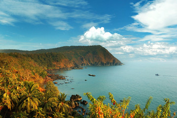 beautiful Goa view from high, India