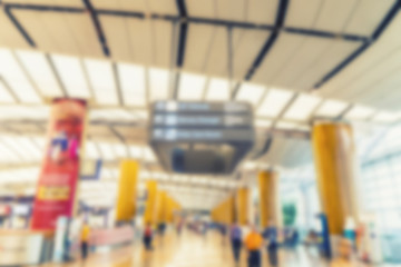 abstract blur background of airport passenger - can use to display or montage on product