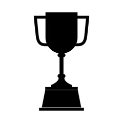 trophy cup award isolated icon vector illustration design