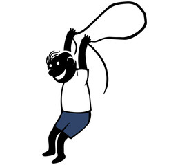 Boy Playing Rope