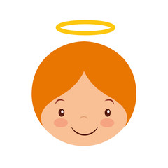 cute angel manger character vector illustration design