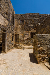 The ruins of the Venetian fortress on Spinalonga island. Crete. Greece.