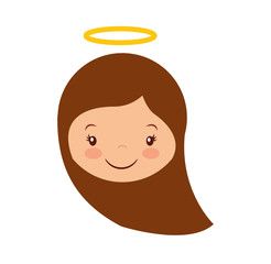 cute angel manger character vector illustration design