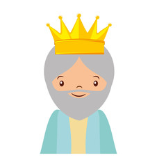 wise man epiphany manger character vector illustration design