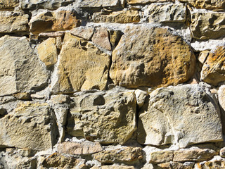 Texture of the stone wall