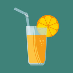 delicious juicy fresh orange for sport vector illustration eps 10