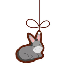 Obraz premium cute mule manger character vector illustration design