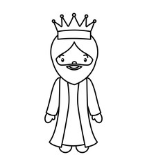 wise man epiphany manger character vector illustration design