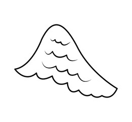 angel wing isolated icon vector illustration design