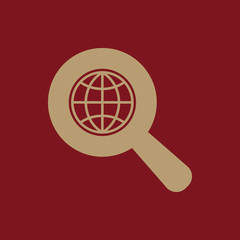 The SEO icon. WWW and browser, development, seo symbol. UI. Web. Logo. Sign. Flat design. App.