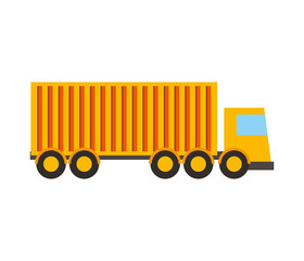 truck vehicle delivery service vector illustration design