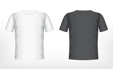 Mens white and black t-shirt