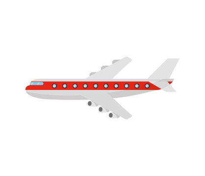 airplane flying isolated icon vector illustration design