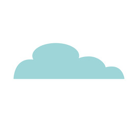 cloud silhouette isolated icon vector illustration design