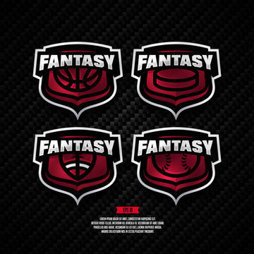 Fantasy sports logo design.