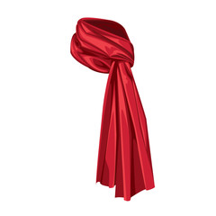  fashion vector Flat  Illustration. scarf  stylized. 