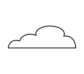 cloud silhouette isolated icon vector illustration design
