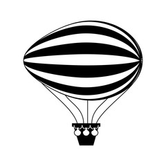 balloon air zeppelin isolated icon vector illustration design © Gstudio