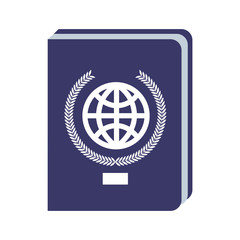passport document isolated icon vector illustration design