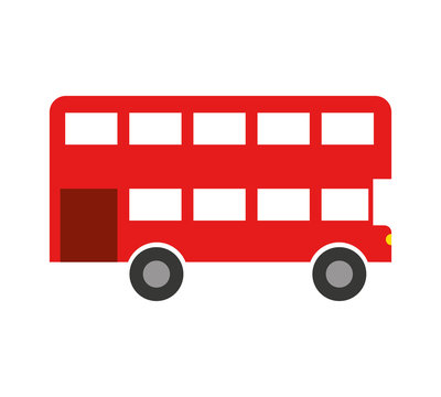 london bus isolated icon vector illustration design