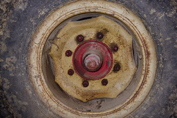 Closeup Of A Old Used Tire