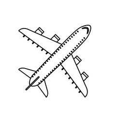 airplane flying isolated icon vector illustration design