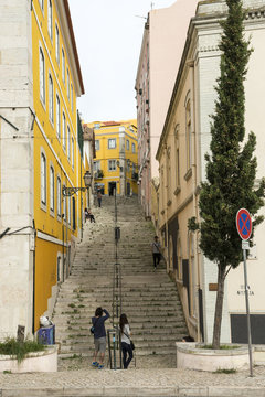 Treppe in Lissabon