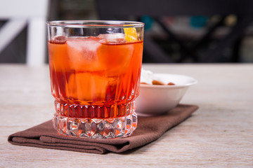 red alcoholic cocktail