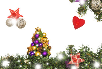 Christmas card, decorations