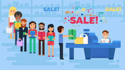 Shopping concept illustration