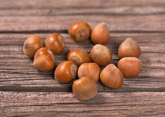 Ripe delicious filberts
