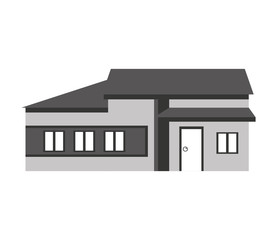 exterior house isolated icon vector illustration design