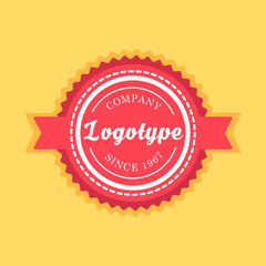 Vintage badge and label template