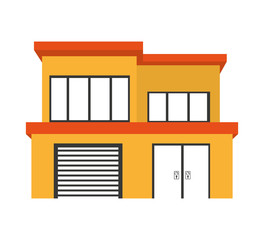 exterior house isolated icon vector illustration design